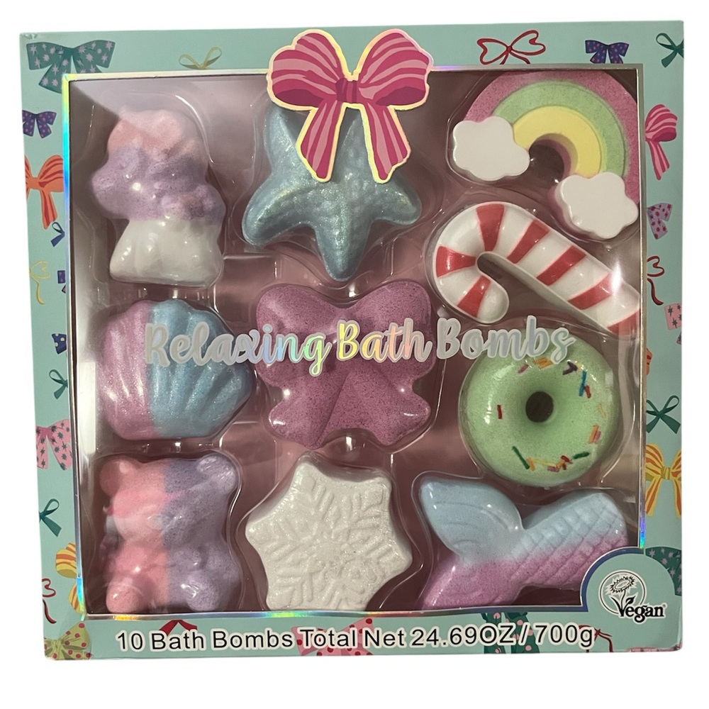 10 Piece Bath Bombs Set